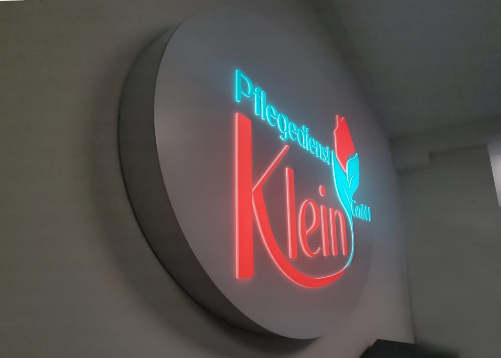Pflegedienst Klein - 3D Leuchtkasten