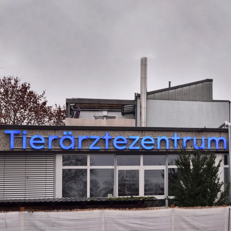 Leuchtbuchstaben für Tierarztzentrum – LED Frontbeleuchtung Leuchtbuchstaben für Tierarztzentrum – LED Frontbeleuchtung